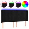 vidaXL fekete b&aacute;rsony LED-es fejt&aacute;mla 183x16x118/128 cm