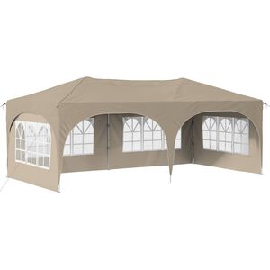 vidaXL Parti s&aacute;tor 575 x 288 x 245 cm Kr&eacute;msz&iacute;nű Oxford Sz&ouml;vet