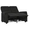 vidaXL 2 személyes fekete mikroszálas szövet dönthető masszázsfotel