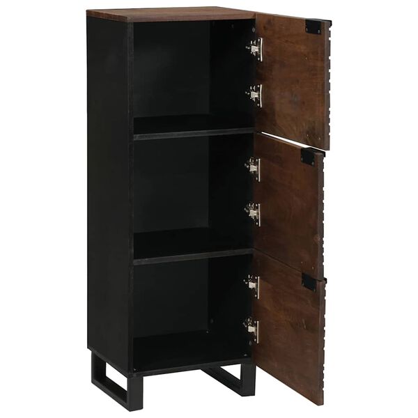vidaXL Highboard Barna 40 x 33 x 110 cm t&ouml;m&ouml;r mang&oacute;fa