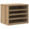 vidaXL &Iacute;r&oacute;asztali rendező Artisan t&ouml;lgy 36 x 26 x 29,5 cm Szerelt Fa