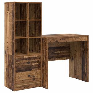 vidaXL Asztal &Ouml;reg fa 125,5 x 50 x 127 cm 2 db