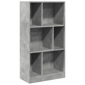 vidaXL betonsz&uuml;rke szerelt fa k&ouml;nyvespolc 57 x 28,5 x 107,5 cm