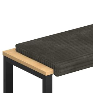vidaXL Padp&aacute;rna Pl&uuml;ss kordb&aacute;rsony Antracitsz&uuml;rke M&eacute;ret: 35 cm m&eacute;ly
