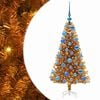 vidaXL Kar&aacute;csonyfa Arany 120 cm PET