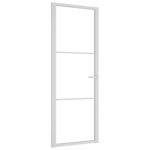 vidaXL feh&eacute;r ESG &uuml;veg &eacute;s alum&iacute;nium belt&eacute;ri ajt&oacute; 76 x 201,5 cm