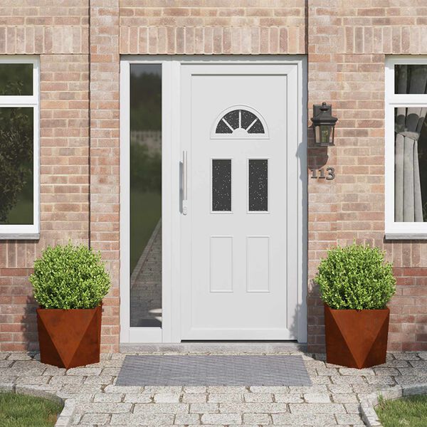 vidaXL N&ouml;v&eacute;nytart&oacute; 2 pcs Rozsd&aacute;s 40 x 40 x 40 cm Időj&aacute;r&aacute;s&aacute;ll&oacute; ac&eacute;l