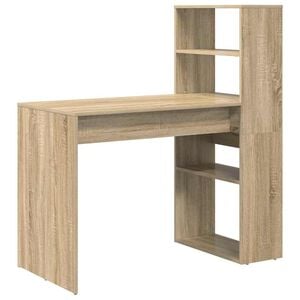 vidaXL Asztal Sonoma t&ouml;lgy Szerelt Fa 113 x 54 x 120 cm