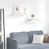 vidaXL 2 db t&ouml;lgysz&iacute;nű &eacute;s feh&eacute;r MDF lebegő fali polc 60x23,5x3,8 cm