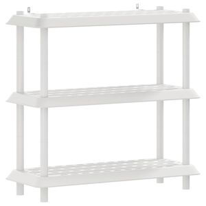 vidaXL Polc egys&eacute;g 3 szint 100 x 40 x 96 cm PP Feh&eacute;r