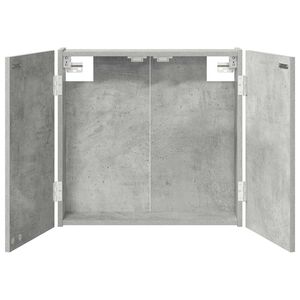 vidaXL Darts szekr&eacute;ny Betonsz&uuml;rke 56 x 12 x 53,5 cm Szerelt Fa