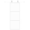 vidaXL fehér edzett üveg és alumínium tolóajtó 76 x 205 cm