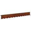 vidaXL Fűszeg&eacute;lyez&eacute;s 20 db 102 x 10 x 4 cm Ac&eacute;l Rozsd&aacute;s