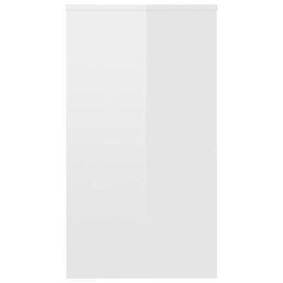 vidaXL magasfényű fehér szerelt fa íróasztal 90 x 40 x 72 cm