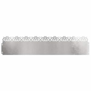vidaXL Gyepszeg&eacute;lyek 10 db 103 x 0,05 x 22 cm Rozsdamentes Ac&eacute;l Ez&uuml;st