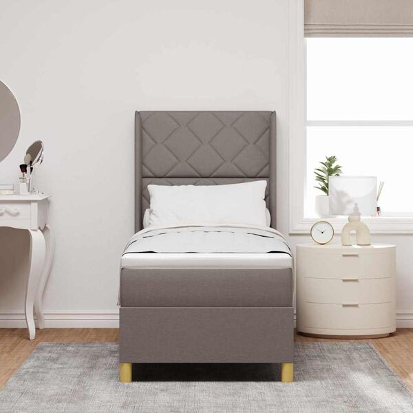 vidaXL Boxrug&oacute;s &aacute;gy matracmal fejt&aacute;ml&aacute;val T&oacute;psz&iacute;nű 140 x 200 cm sz&ouml;vet