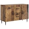 vidaXL Sz&eacute;f fi&oacute;kkal Antik Fa 89 x 34,5 x 60 cm Szerelt Fa
