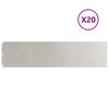 vidaXL 20 db rozsdamentes ac&eacute;lb&oacute;l gyepszeg&eacute;lyek 25x103 cm