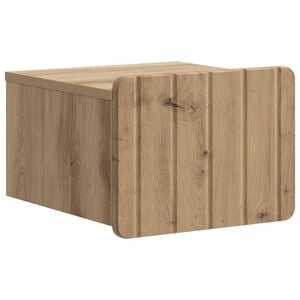 vidaXL Fali &eacute;jjeli szekr&eacute;ny K&eacute;zműves T&ouml;lgy 33 x 34,5 x 24 cm