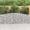 vidaXL 20 db &iacute;ves horganyzott vas gabion kos&aacute;r 400x30x80/100 cm