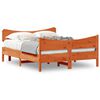 vidaXL viaszbarna t&ouml;m&ouml;r fenyőfa &aacute;gy matrac n&eacute;lk&uuml;l 140 x 190 cm