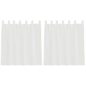vidaXL 2 db feh&eacute;r f&aacute;tyolf&uuml;gg&ouml;ny&ouml;k hurokkal 140x140 cm