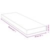 vidaXL bambusz fali polc 60x20x4 cm
