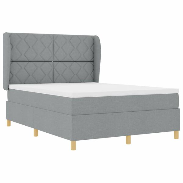 vidaXL Boxspring &aacute;gy matraccal S&ouml;t&eacute;tsz&uuml;rke 90x190 cm Sz&ouml;vet sz&ouml;vet
