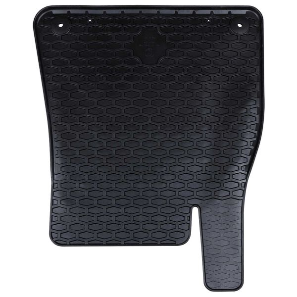 vidaXL Aut&oacute;szőnyeg 4 pcs Fekete Gumi