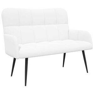 vidaXL K&eacute;tfős Kanap&eacute; Feh&eacute;r 115 x 61 x 87 cm sz&ouml;vet
