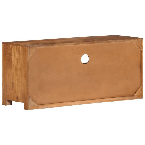 vidaXL tömör akácfa TV-szekrény 90 x 30 x 40 cm