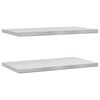vidaXL 2 db ez&uuml;stsz&iacute;nű rozsdamentes ac&eacute;l fali polc 75 x 40 cm