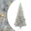 vidaXL Kar&aacute;csonyfa 300 LED-del &aacute;llv&aacute;nnyal Ez&uuml;st 240 cm PET