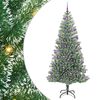 vidaXL Mű kar&aacute;csonyi fa h&oacute;val bor&iacute;tva LED f&eacute;nyekkel 300 LED-del 210 cm