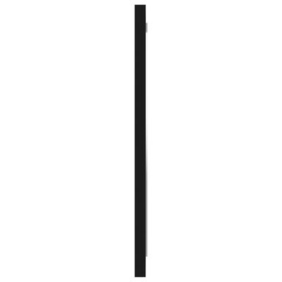 vidaXL fekete forgácslap fürdőszobai tükör 40 x 1,5 x 37 cm