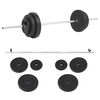 vidaXL s&uacute;lyz&oacute;r&uacute;d szett 30 kg
