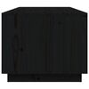 vidaXL fekete tömör fenyőfa dohányzóasztal 100 x 50 x 41 cm