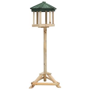 vidaXL &aacute;ll&oacute; t&ouml;m&ouml;r fenyőfa mad&aacute;retető 33 x 110 cm