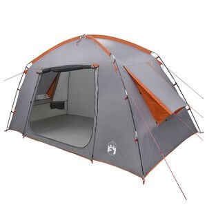 vidaXL Kabin s&aacute;tor Sz&uuml;rke &eacute;s narancs 300 x 210 x 156 cm Poli&eacute;szter