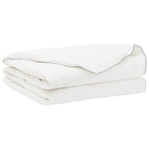 vidaXL Paplan FULDA 200 x 220 cm Ny&aacute;ri 100 GSM 90% libatoll Feh&eacute;r