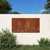 vidaXL l&aacute;tk&eacute;p mint&aacute;s corten ac&eacute;l kerti fald&iacute;sz 105 x 55 cm