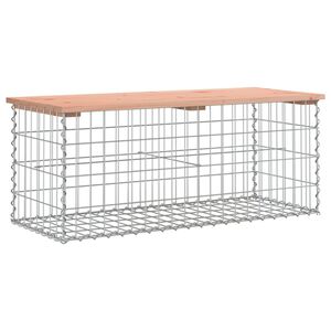 vidaXL t&ouml;m&ouml;r dugl&aacute;szfenyő gabion kerti pad 103x44x42 cm