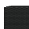 vidaXL fekete polyrattan kerti &uuml;ltetől&aacute;da 40x40x80 cm