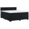 vidaXL Boxspring &aacute;gy matraccal fejt&aacute;ml&aacute;val Fekete 180 x 200 cm B&aacute;rsony