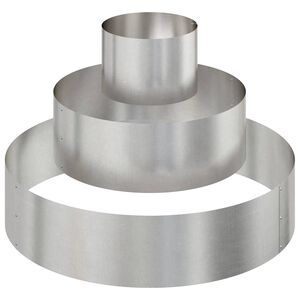 vidaXL Kerti cser&eacute;p Ez&uuml;st 90 x 90 x 20 cm Rozsdamentes ac&eacute;l