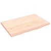 vidaXL kezeletlen t&ouml;m&ouml;r fa f&uuml;rdőszobai pult 60x40x2 cm