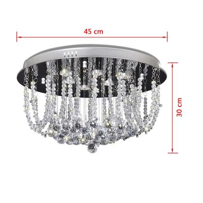LED mennyezeti lámpa/ kristály csillár 45 cm (Átmérő)