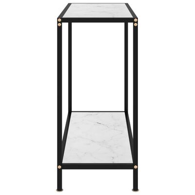 vidaXL fehér edzett üveg tálalóasztal 80 x 35 x 75 cm