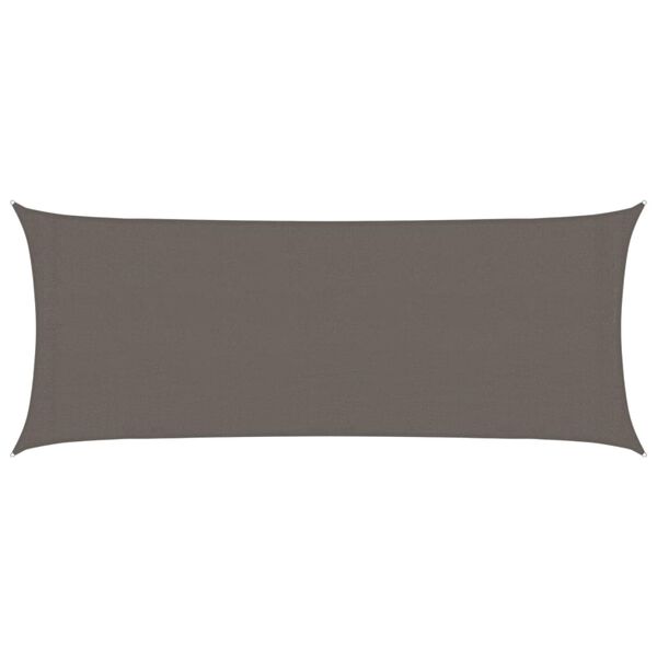 vidaXL antracitsz&uuml;rke HDPE napvitorla 160 g/m&sup2; 2 x 5 m