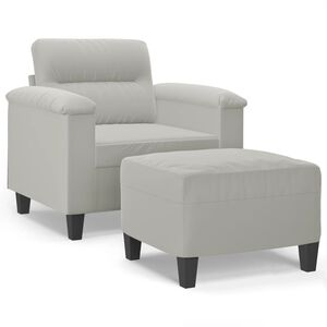 vidaXL vil&aacute;gossz&uuml;rke mikrosz&aacute;las sz&ouml;vet kanap&eacute;fotel l&aacute;btart&oacute;val 60 cm